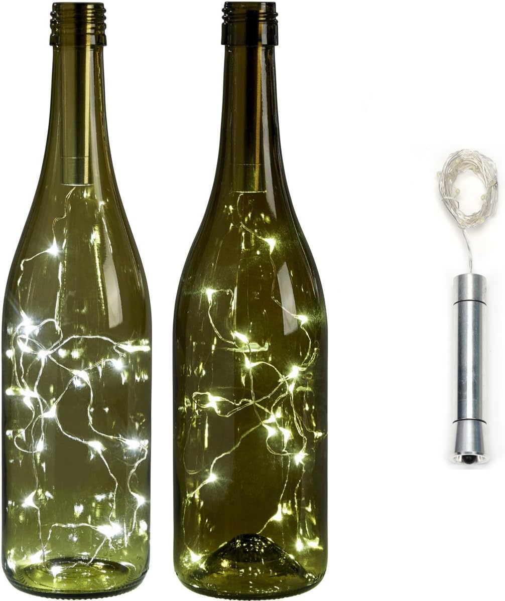 Metal Cork Shaped String Light LED Night Starry Wine Bottle Lamp Party