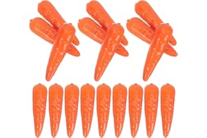 PRETYZOOM 30pcs Mini Foam Carrots - Artificial Vegetable Decorations for Easter, Kitchen, Party, Micro Landscape, and Photography Props