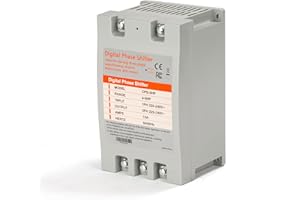 YMYP Single Phase to 3 Phase Converter - 5HP 15A 220V, Digital Phase Shifter for Residential and Light Commercial Use, 220V-240V Input/Output (One Converter for One Motor Only)