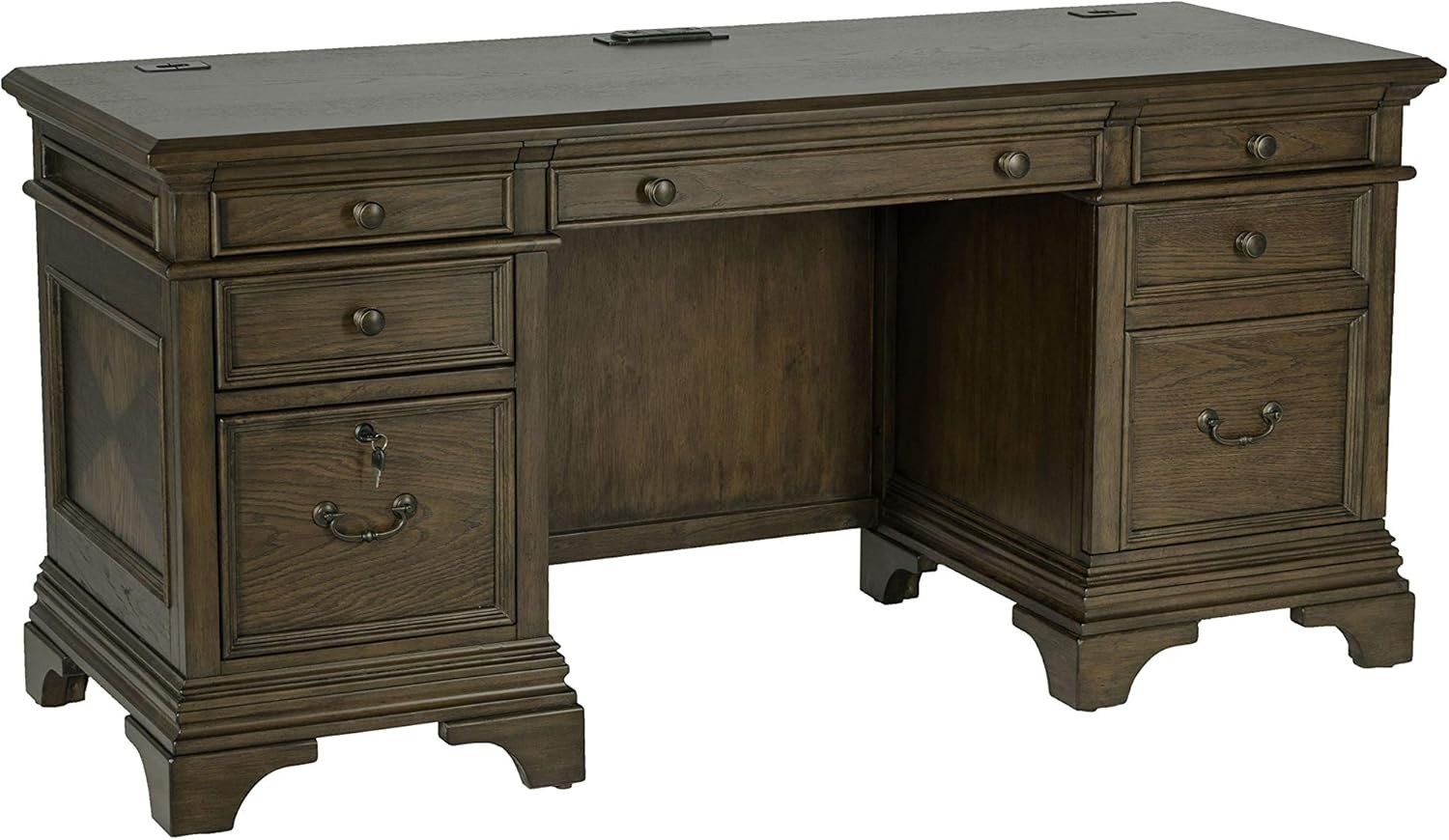 Coaster Home Furnishings Hartshill Power Outlet Burnished Oak Credenza