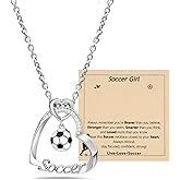 Alissl Basketball/Soccer/Softball/Volleyball Necklace for Teen Girls Women, Adjustable Sport Jewelry Accessories Birthday Christmas Gift for Sports Lovers Daughters Mom Sister Wife Friends Grandma