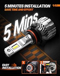 SEALIGHT 9012 HIR2 LED Bulbs, 22000 Lumens