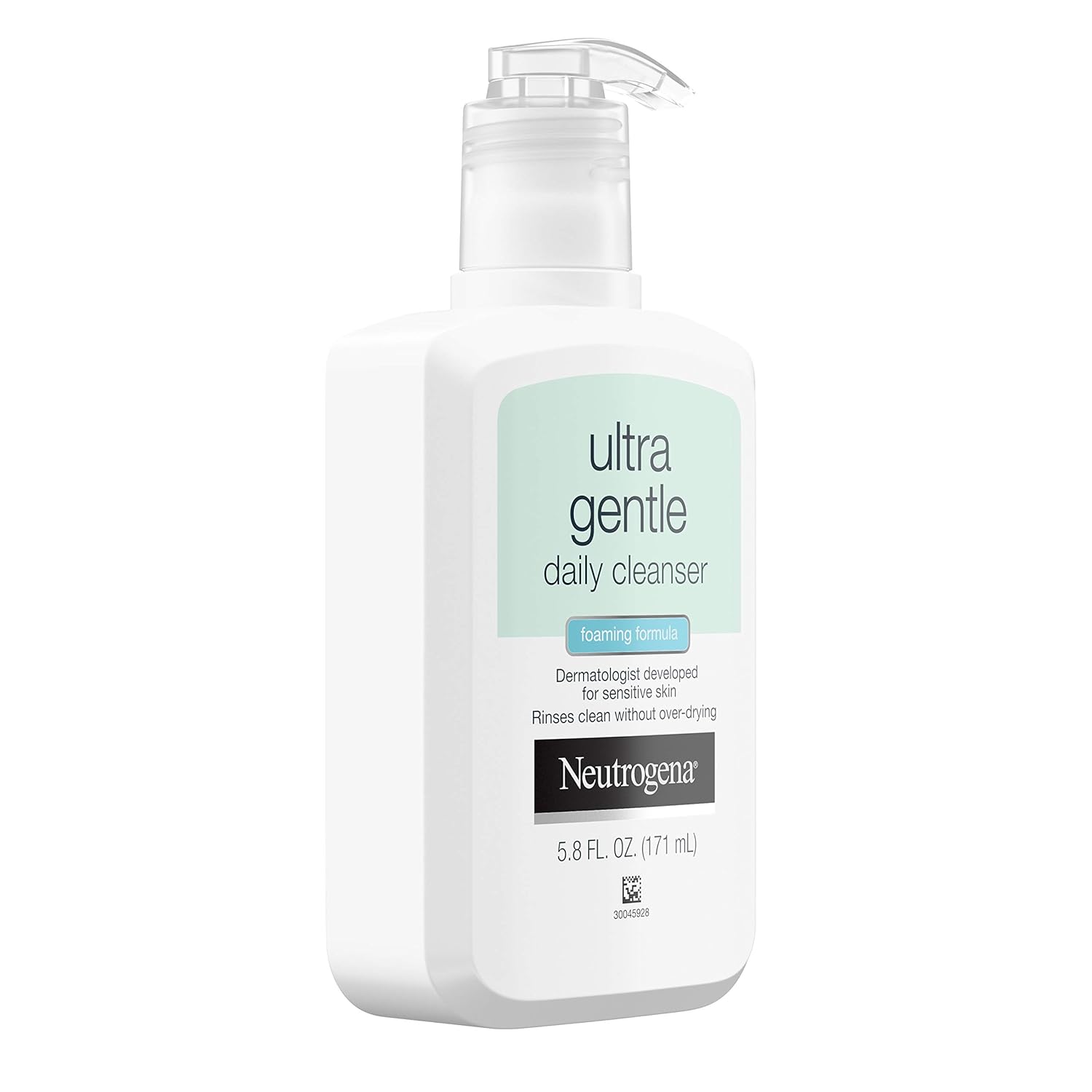 Neutrogena Ultra Gentle Daily Facial Cleanser for Sensitive Skin, Oil-Free, Soap-Free, Hypoallergenic & Non-Comedogenic Foaming Face Wash to Remove Dirt, Makeup & Impurities, 5.8 fl. oz: Beauty