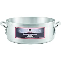 Winco USA Super Aluminum Braizer, Heavy Weight, 15 Quart, Aluminum