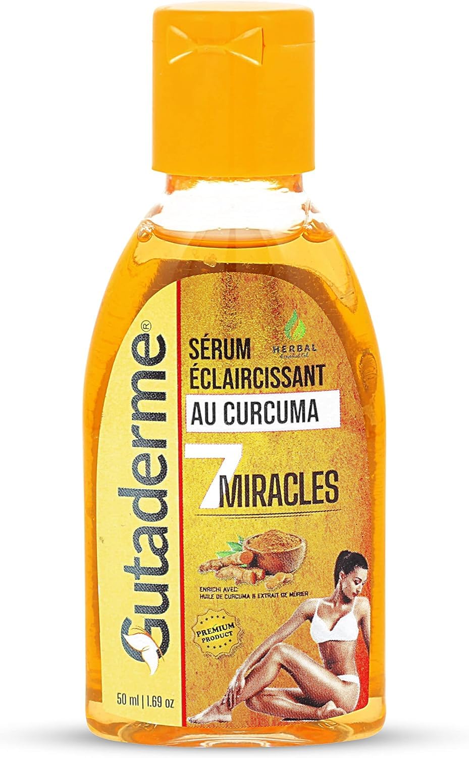 Turmeric Skin Brightening Body Serum Provide Provides Skin Brighten, Smoothen, Soft & Clean (Pack of 1, 50 ml)