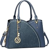 KKXIU Triple Compartments Purses and Handbags for Women Fashion Ladies Satchel Shoulder Top Handle Bag