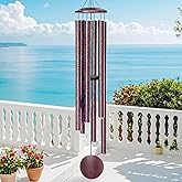 66" Wind Chimes for Outside Deep Tone - 6 Thicken Tubes Memorial Wind Chimes for Loss of Love One, Gifts for Women, Mom, Grandma, Sympathy, Large Windchimes for Outdoor, Garden, Patio (Bronze)