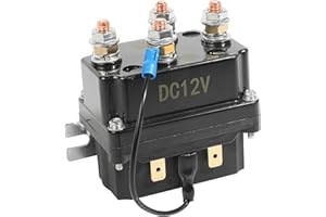 Bylikeho Winch Solenoid - 12V 250A Car Accessory, Reversing Contactor Switch for 3000-5000lbs ATV UTV Truck Winch Control