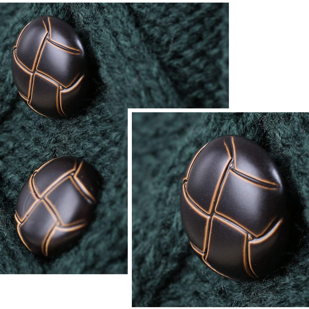 4YOUALL 3 Pairs Womens Short Boot Leg Cuffs, Crochet Knitted Leg Warmers Topper Boot Socks for Women (3 Pairs-Retro Green Black Grey)