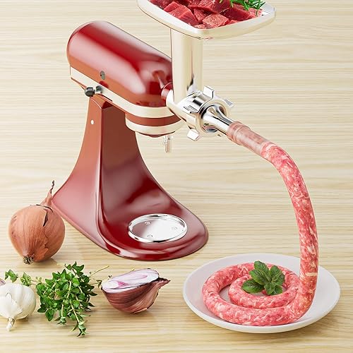 Meat Grinder Stainless Steel Slicer Shredder Attachment for