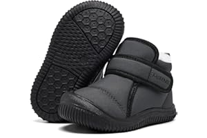 MORENDL Baby Winter Snow Boots for Infant Boys Girls Toddler Water-Resistant First Walker Shoes Warm Lining Soft Sole Anti-Sl