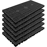 Plastic Pallets, Lightweight Moisture-Proof Waterproof Floor Pallet, Breathable Grid Ventilation Storage Pad, Applicable to Indoor and Outdoor, Garages, Kitchen, Basement (6 Pcs 11.8 * 23.6 * 1.18)
