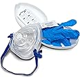Generic (2) Rescuer Products CPR Mask with O2 Inlet, Valve with Filter and Clamshell Case