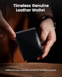 Genuine Leather Wallet for Men - Top Grain & RFID
