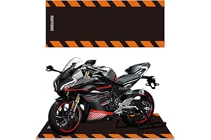 XYSaiXuan Motorcycle Mat,Garage Floor Mat and Premium Absorbent Oil Pad, Protects Garage Floor from Spills, Drips, Splashes and Stains,Reusable,Washable Rubber Parking Mats (Style 1, 31 x 78 in)