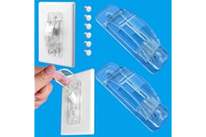 LRANFOW Light Switch Guard Cover, 2 ChildProof Wall Switch Guard Cover for Toggle Light Switch Protects Your Lights or Circuits from being Accidentally Turned On or Off