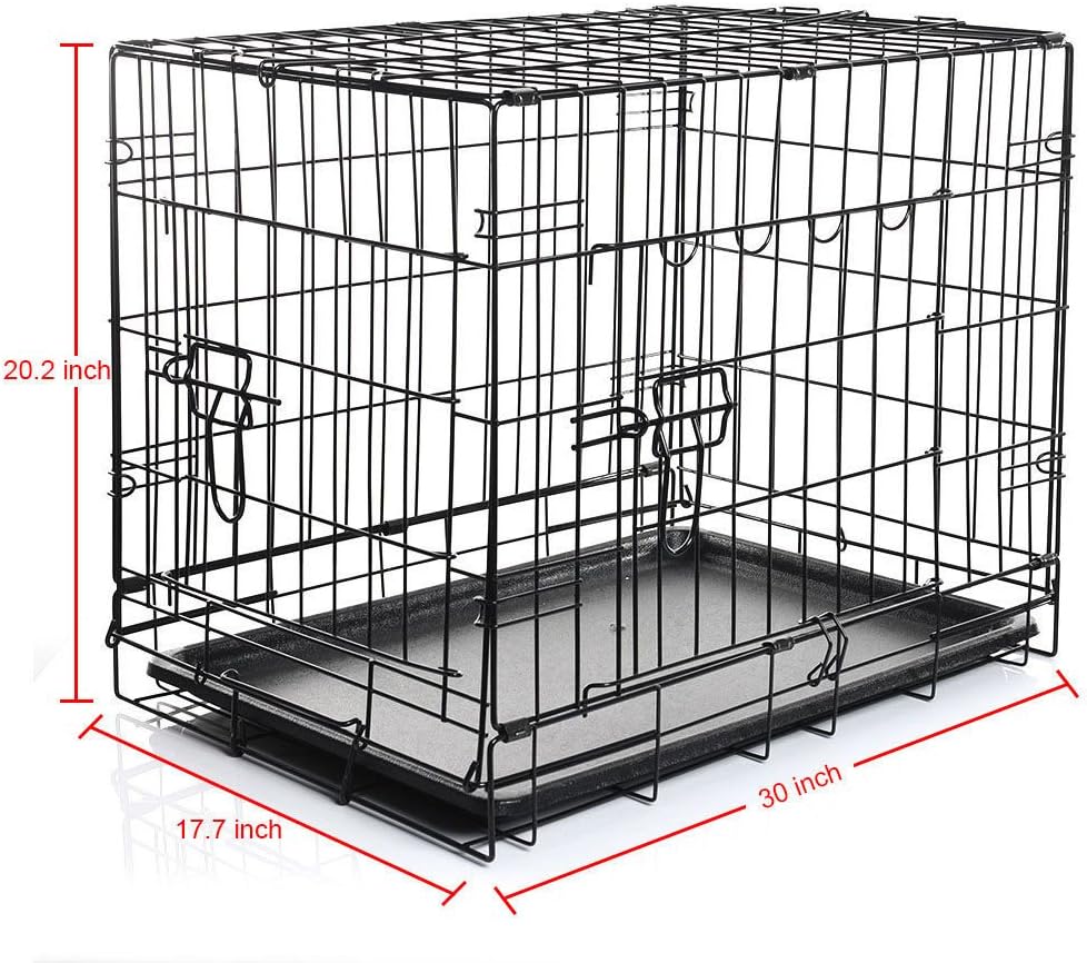 Cages Small Medium Large Pet Dog Cat Rabbit Animal Cage Folding Crate Kennel cages and habitats dog carrier