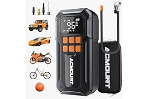 Portable Multifunctional Tire Inflator Air Compressor, 160PSI Cordless Tire Pump with 6X Faster Inflation, 5 Inflation Modes,