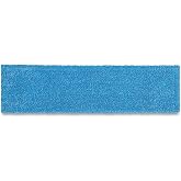 Rubbermaid Commercial Products Adaptable Flat Mop Microfiber Pad Blue 18in | Mop Head Refill, for Janitorial/Professional Cleaners and Light-Duty Cleaning/Mopping with Tab/Pocket Functions