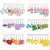 30 Pairs Weird Cute Funny Fun Dangle (or Clip on) Earrings set for Women Unique Bear Duck Mushroom Fruit Flowers Food Animal Drop Dangle Aesthetic Earrings Gifts for Women