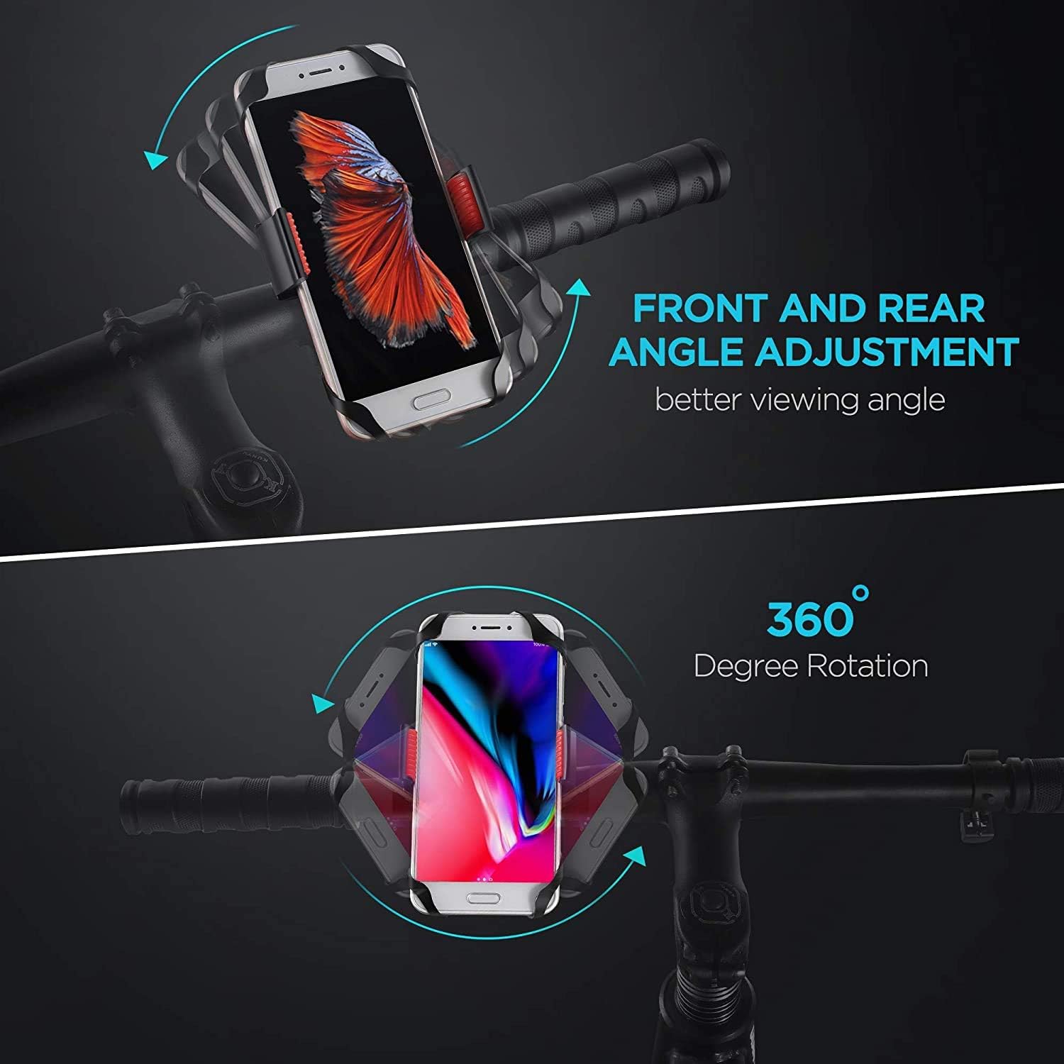 Ipow bike mount cell phone motorcycle holder iphone 11 xs plus Clearance