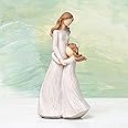 WONDHOME Resin Mother Daughter Figurines Gifts for Mom from Daughter, Christmas Birthday Gifts for Mom and Daughter, Sculpted Hand-Painted Figure for Home Bedroom Living Room