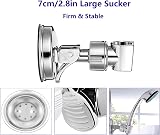 XPOOP Shower Holder Adjustable Suction Cup No Drilling ABS Silver Bathroom view 4