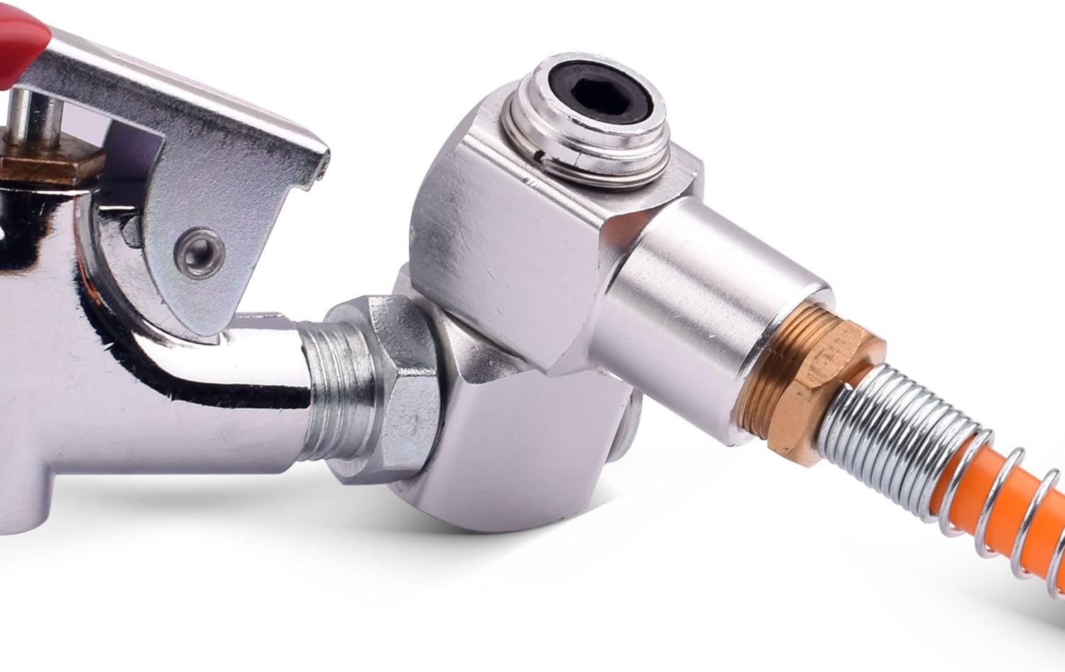 WYNNsky 1/4" NPT 360 Degree Swivel Air Hose Connector, 1/4 Inch Industrial Swivel Air Fittings - - 