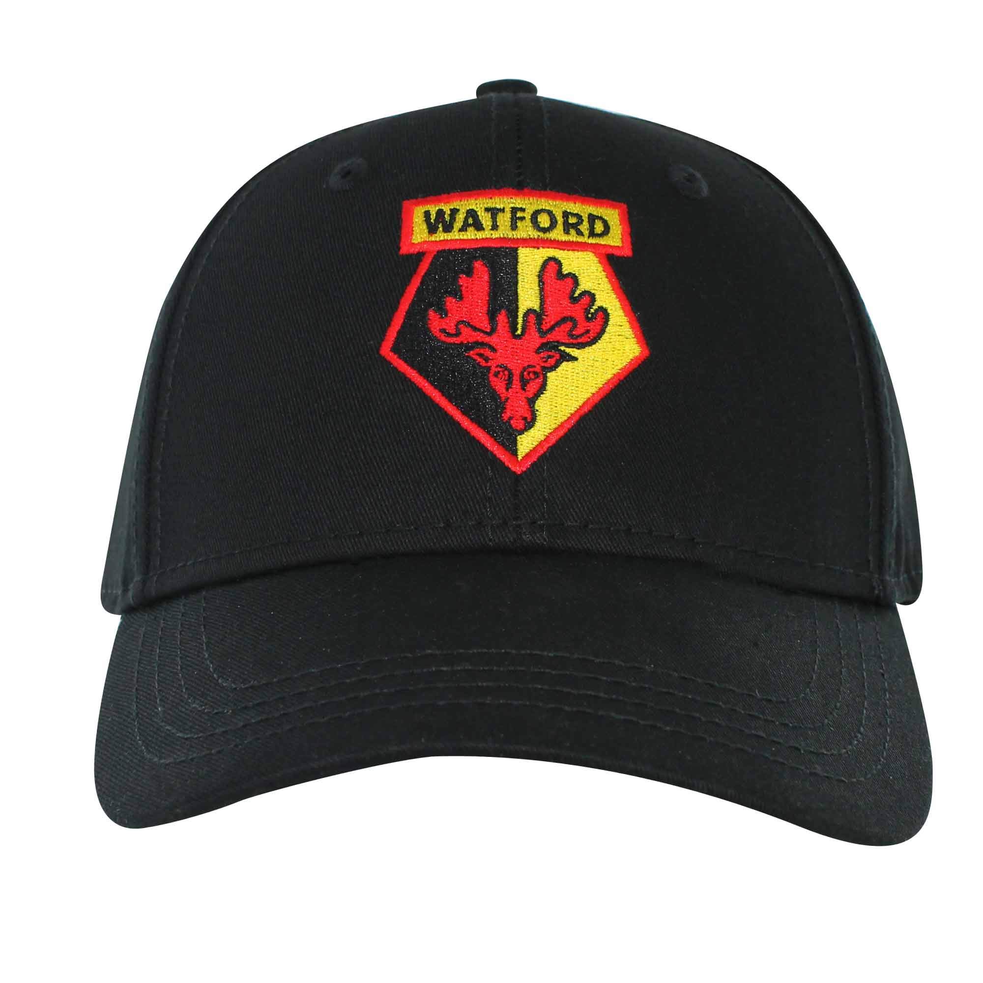 Official Watford FC (Premier League) Football Crest Baseball Cap (100% Cotton & Adjustable)