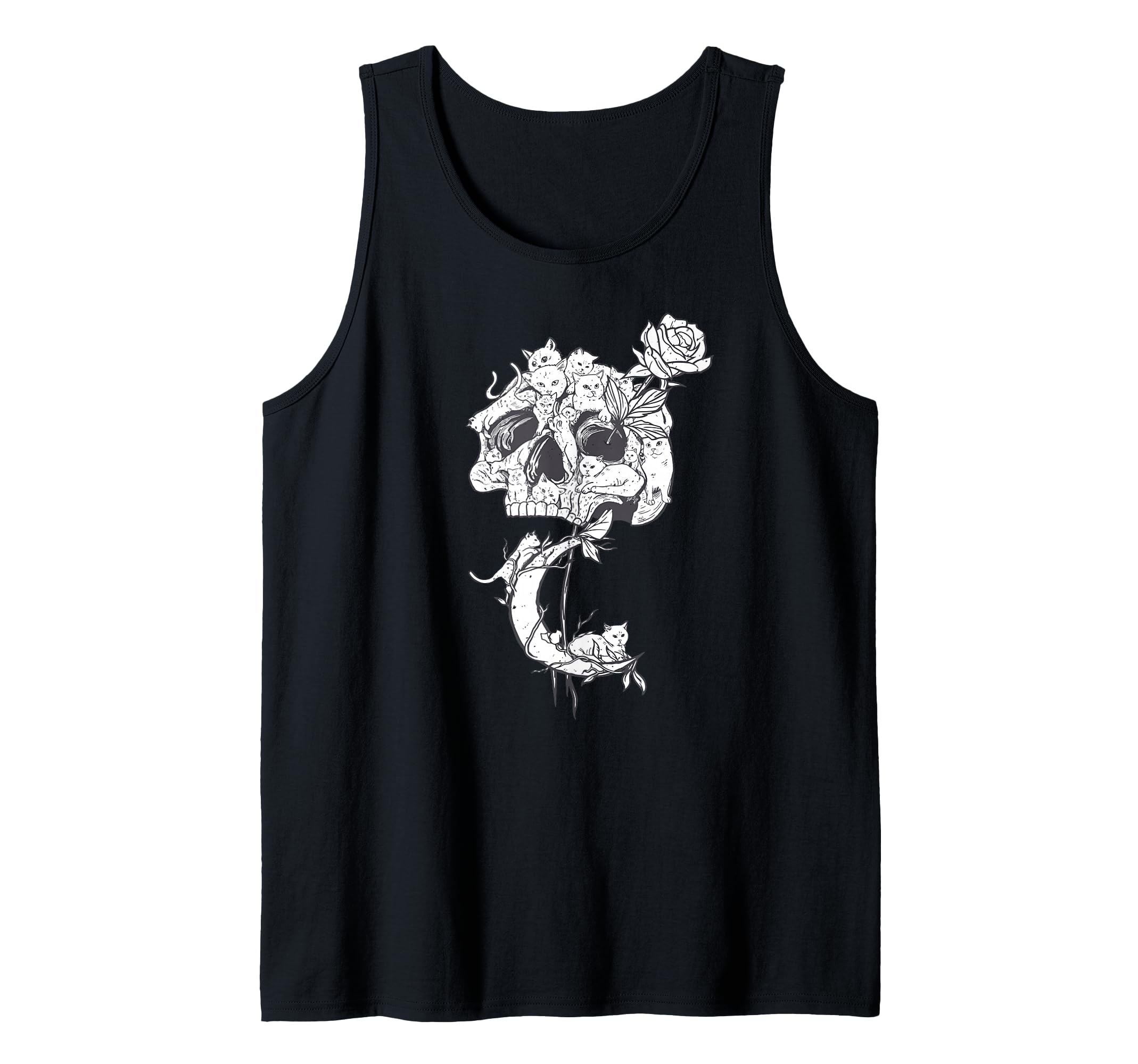 Occult Cat Moonrose Goth Witchcraft Witch Gothic Occult Tank Top