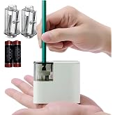 Electric Pencil Sharpener with Battery, Battery Powered,for Colored Pencils Handheld Pencil Sharpener,Portable Sharpener, Two Replacement Blades for in for 6-8mm Pencils for Office/Home/School