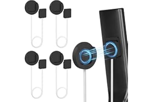 YYILIS 6.5 Ft Magnetic Remote Control Holder, 4 Pack Retractable Remote Control Tether Wall Mount with Adjustable Leash and Strong Double N52 Magnets for TV/AC/Light/Fan, Home & RV Organizer Supply