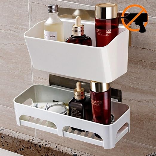 Bathroom Nail Free Wall Hanging Storage Rack Sink Wall Hanging Storage Box Vanity Rack 0705 Size D Amazon Ca Home Kitchen
