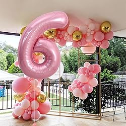 TONIFUL 40 Inch Light Pink Large Numbers