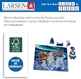 Larsen XM1 Santa Claus Sleigh Northern Lights Jigsaw Puzzle 26 Pcs Kids Ages 6+ view 5