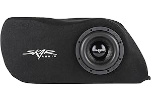 Skar Audio Single 8" Loaded Sealed Subwoofer Enclosure Compatible with 2017-2021 Honda Civic Hatchback Sport Vehicles