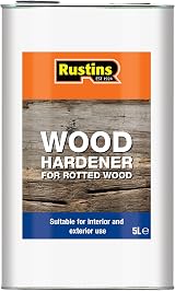 Rustins Wood Hardener 5 Litre – Repairs Rotted Timber, Fast-Acting Stabilizer