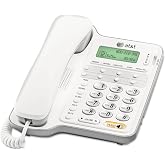 AT&amp;T CL2909 Corded Phone with Speakerphone and Caller ID/Call Waiting, White