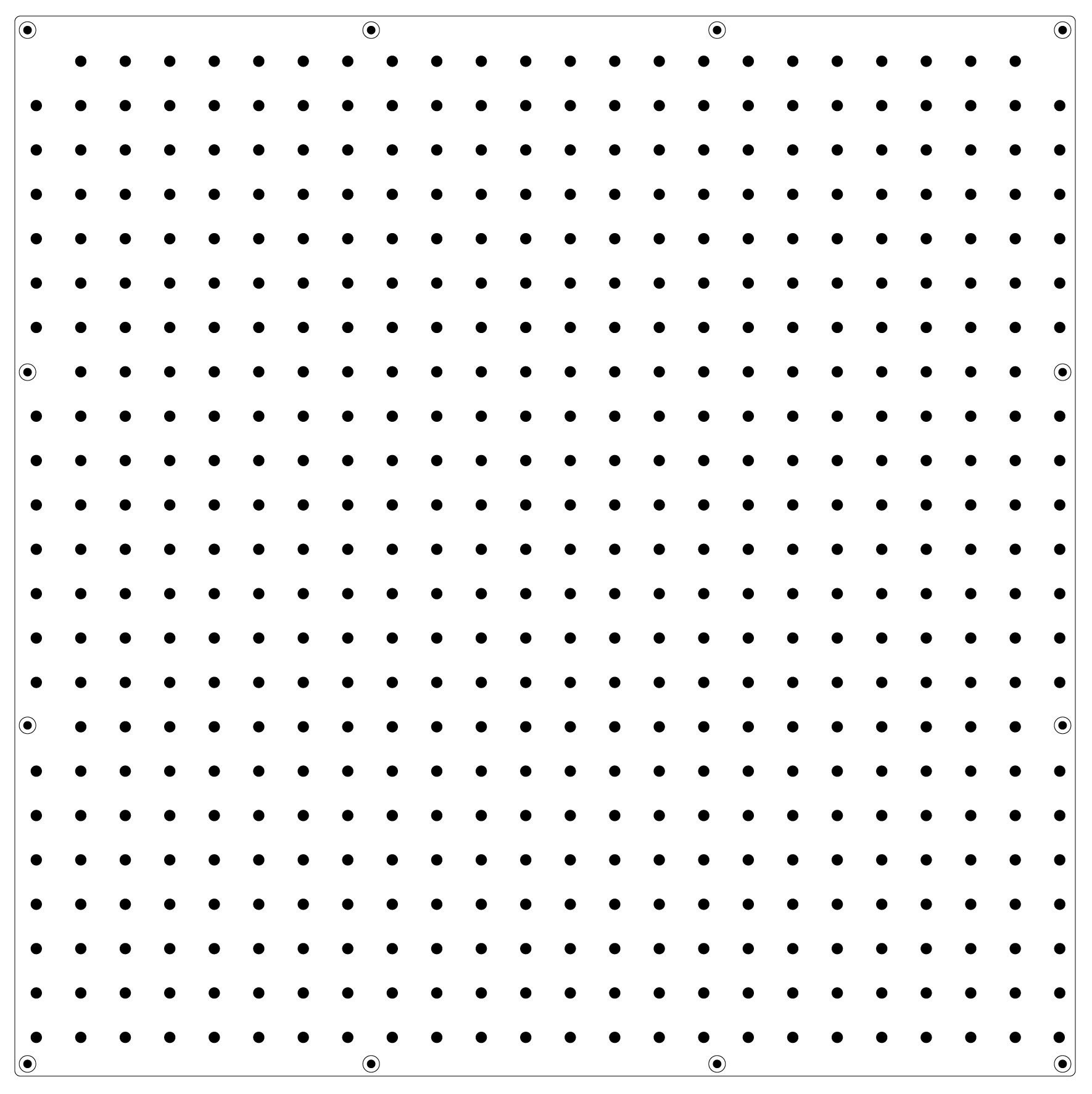 WallPeg 2'x4' White Plastic Pegboard with FlexLock Peg Hooks AM 24242W