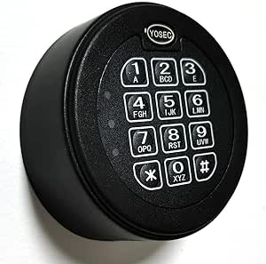 Yosec electronic safe lock with digital keypad for safe box with time ...