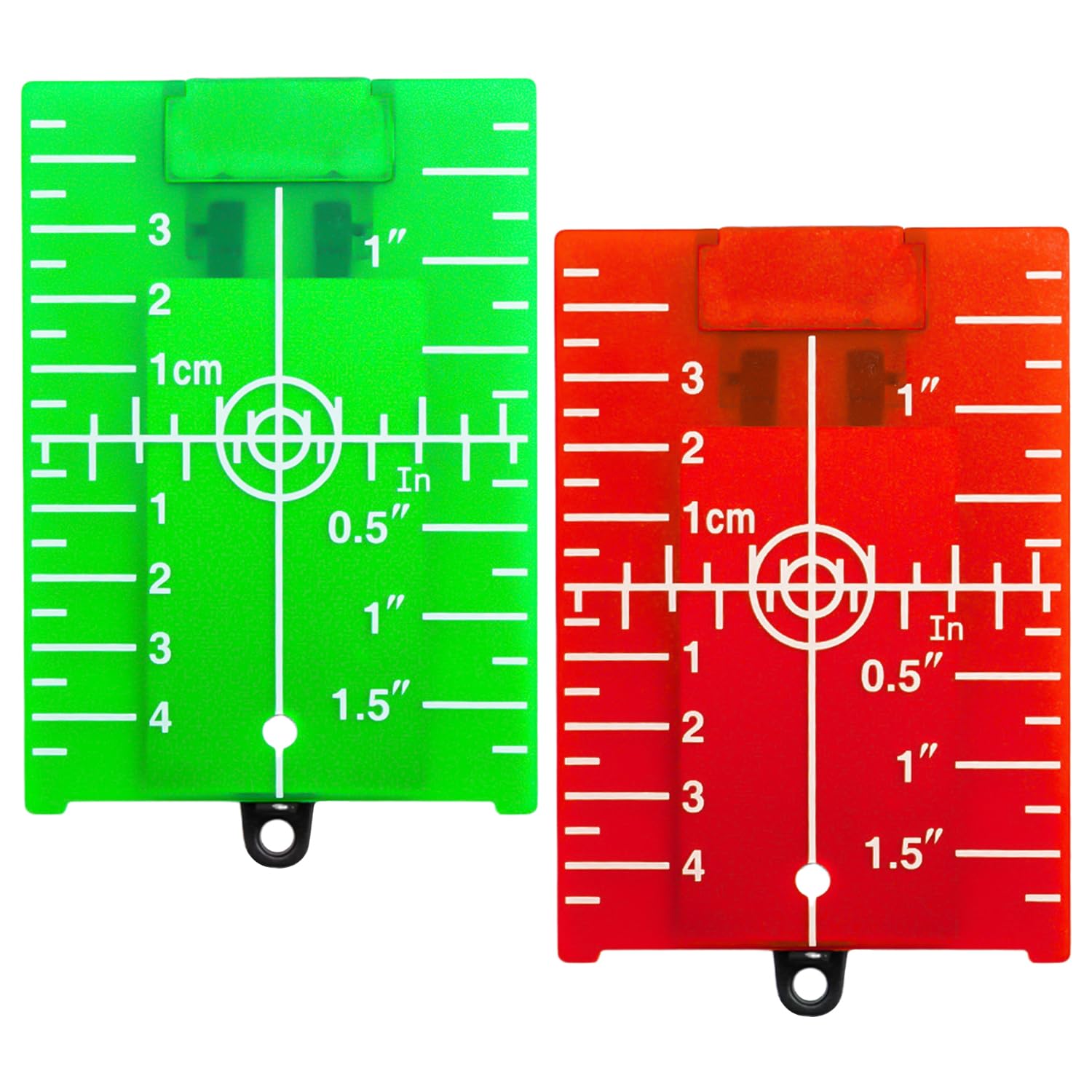 2 Pieces of Reflective Target Plates, Laser Measurement Accessories, Graduated Laser Plate, Green Light Reflective Target Plate, Reflective Red Light Plate with Stand