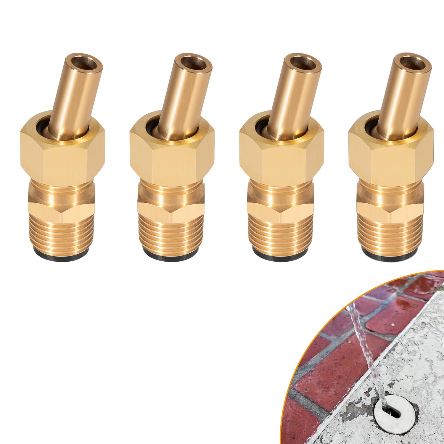 Photo 1 of Bzsunway Swimming Pool Spa Brass Deck Jet Nozzle Replace Part for R0560400 590041 4 Pack