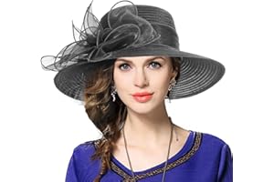 VECRY Kentucky Church Derby Dress Cloche Hat Sweet Cute Floral Bucket Hats