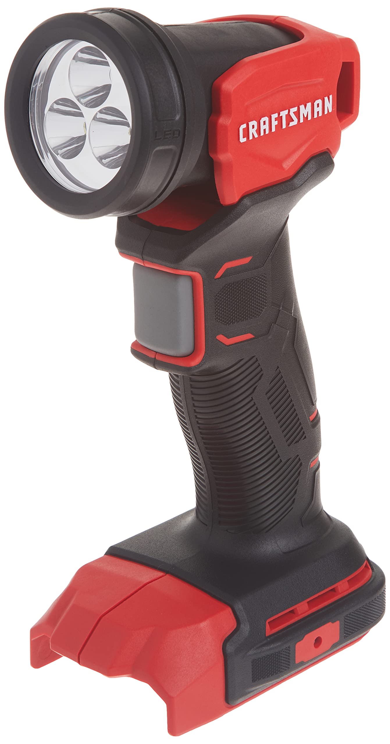 CRAFTSMAN V20 Luz de trabajo LED, linterna recargable de mano inalámbrica, cabezal pivotante, 140 lúmenes, batería no incluida (CMCL020B)