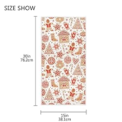 Pfrewn Winter Christmas Hand Towels for Bathroom
