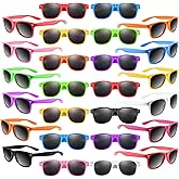 FEPITO 20 Pack Kids Sunglasses Bulk 10 Colors Sunglasses Party Favors Goody Bag Fillers for Halloween Beach Birthday Party Pool Wedding Party Supplies