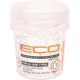 Ecoco Eco Style Hair Gel Krystal - Strong Hold - Ideal For Any Hair Type And Color - Adds Body And Shine To All Styles - Weightless - Moisturizes And Help Maintain Healthy Hair - Non-Flaking - 1.6 Oz