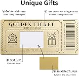 Teyomi Golden Ticket Scratch Off Cards with Envelopes Gift Set view 2