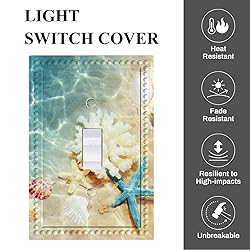 Cuitxrac Seashell and Starfish 1 Gang Light Switch