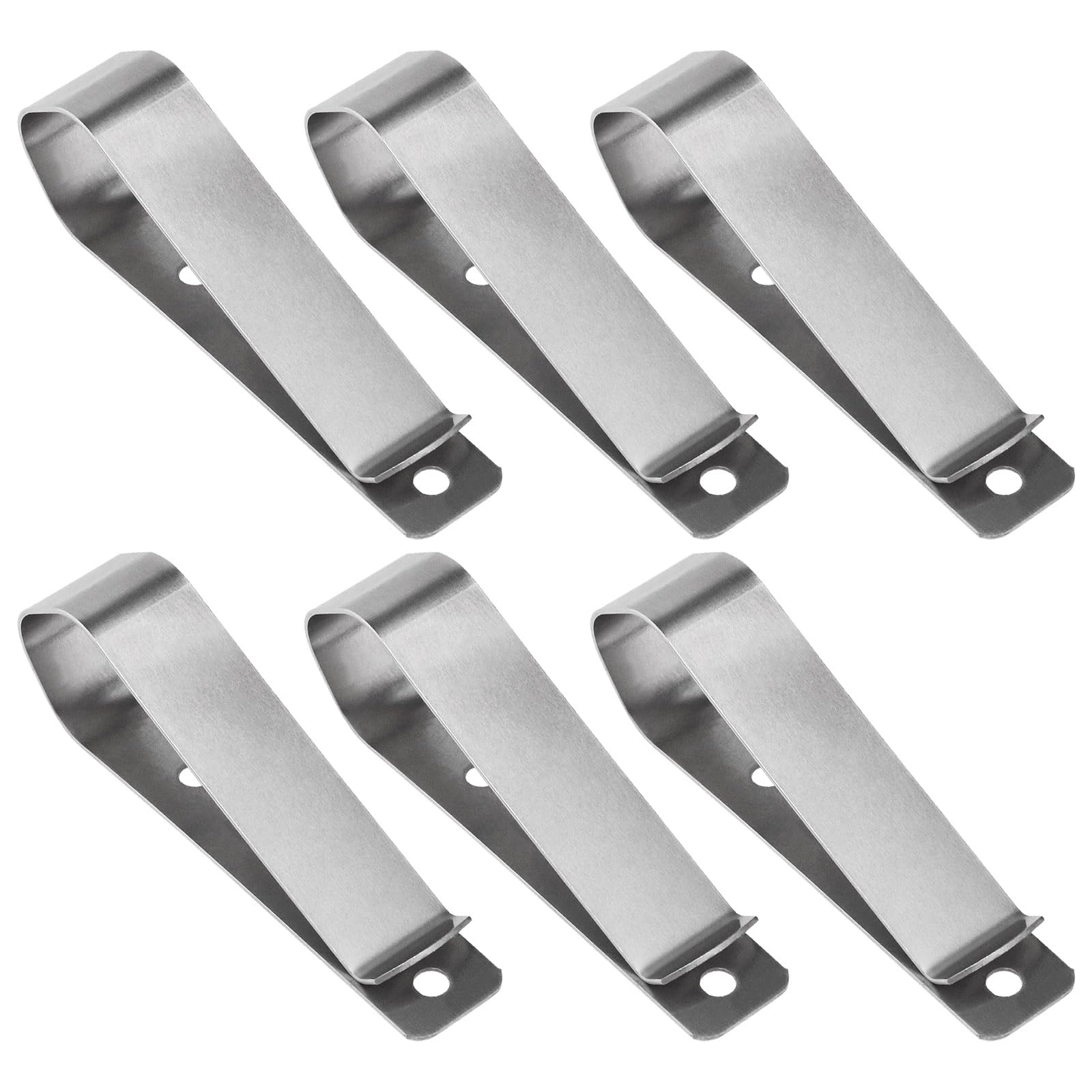 LT Easiyl 6pcs Garage Door Remote Control Opener Sun Visor Storage Clip Replaced with Stainless Steel Sun Visor Storage Clip Compatible with Liftmaster Silver